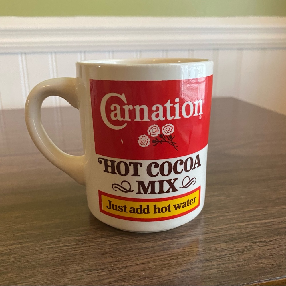 Vintage Made in USA Carnation Hot Cocoa Mix Ceramic Coffee Mug